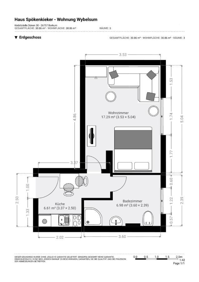Apartament Haus Spoekenkieker Wybelsum Borkum Zewnętrze zdjęcie